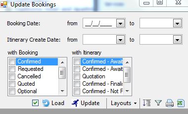 Bulk Update - Update Bookings